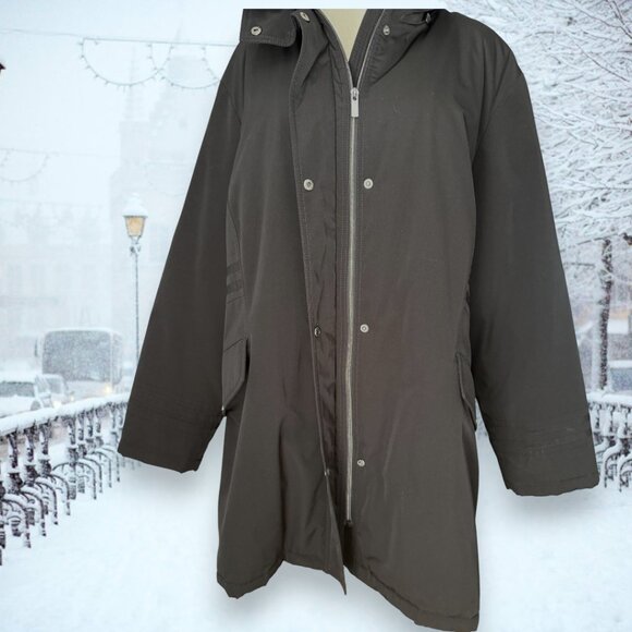 Plus Size Womens Heavy Puffer Quilt Lined Fur Hooded Parka Ski Winter Jacket - Picture 3 of 13